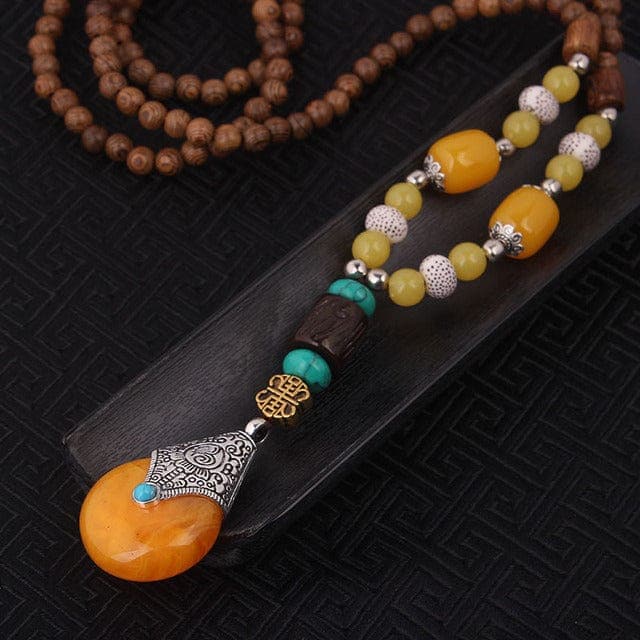 Thug-je Tibetan Sandalwood Necklace Buddhatrends