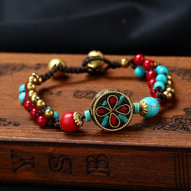 Tibet Flower Handmade Braided Bracelet Buddhatrends