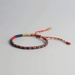 Tibetan Buddhist Rainbow Lucky Charm Bracelet Buddhatrends