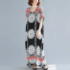 Tribal Mandala Kaftan Dress Buddhatrends