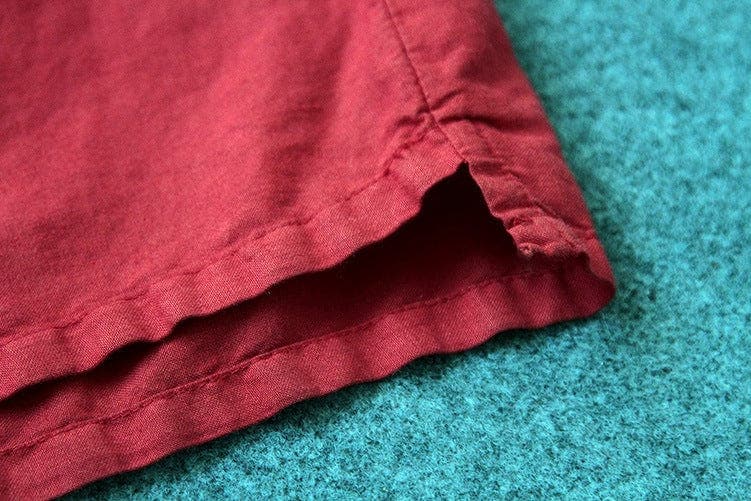 Vibrant Red Cotton Linen Palazzo Pants | Lotus Buddhatrends