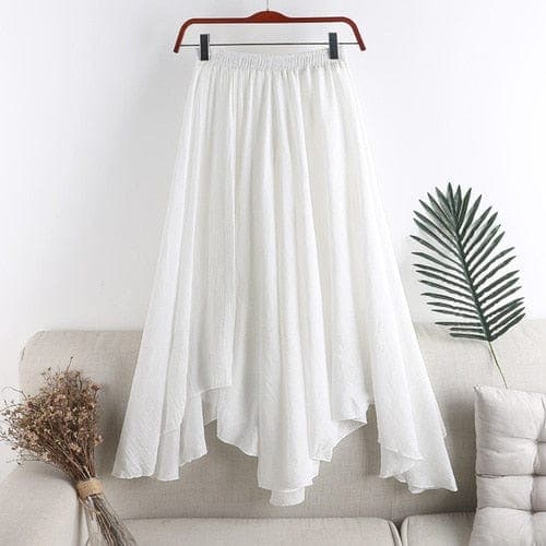 Midi Irregular Pleated Fishtail Skirt Buddhatrends