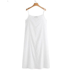 White Spaghetti Strap Dress Buddhatrends