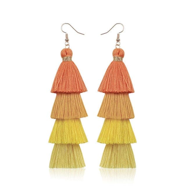 Multilayer Bohemian Tassel Earrings Buddhatrends