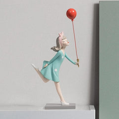 Retro Style Girl With Balloons Feajoy