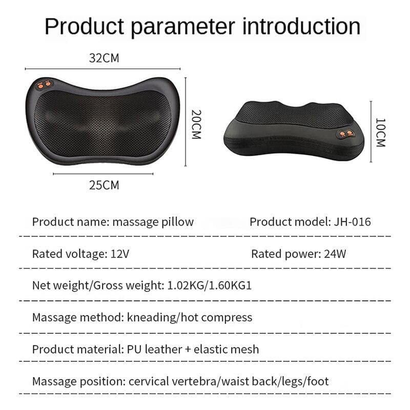 Car&Home Upgraded Electric Massage Pillow DYLINOSHOP