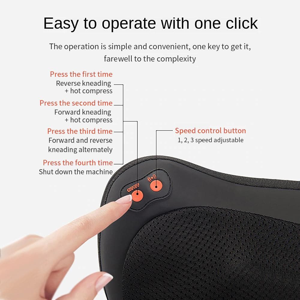 Car&Home Upgraded Electric Massage Pillow DYLINOSHOP