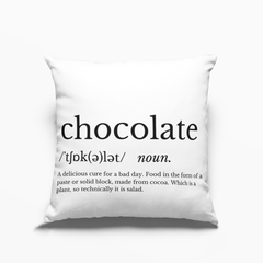 Chocolate Definition Cushion Cover dylinoshop