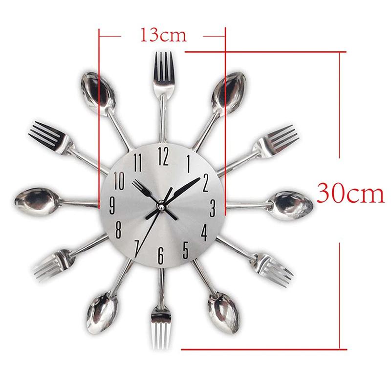 Cutlery Theme Kitchen Wall Clock dylinoshop