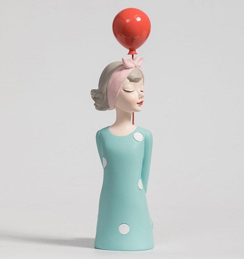 Retro Style Girl With Balloons Feajoy