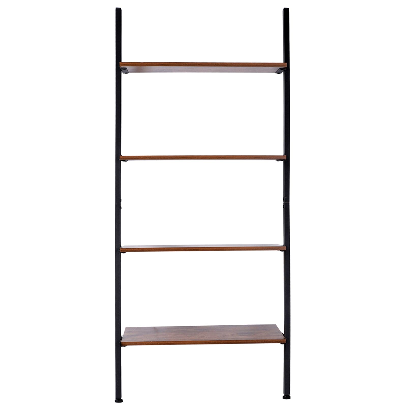 Ladder Shelf 4 Tier Bookshelf Storage Display Shelves Industrial Wood dylinoshop