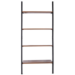 Ladder Shelf 4 Tier Bookshelf Storage Display Shelves Industrial Wood dylinoshop