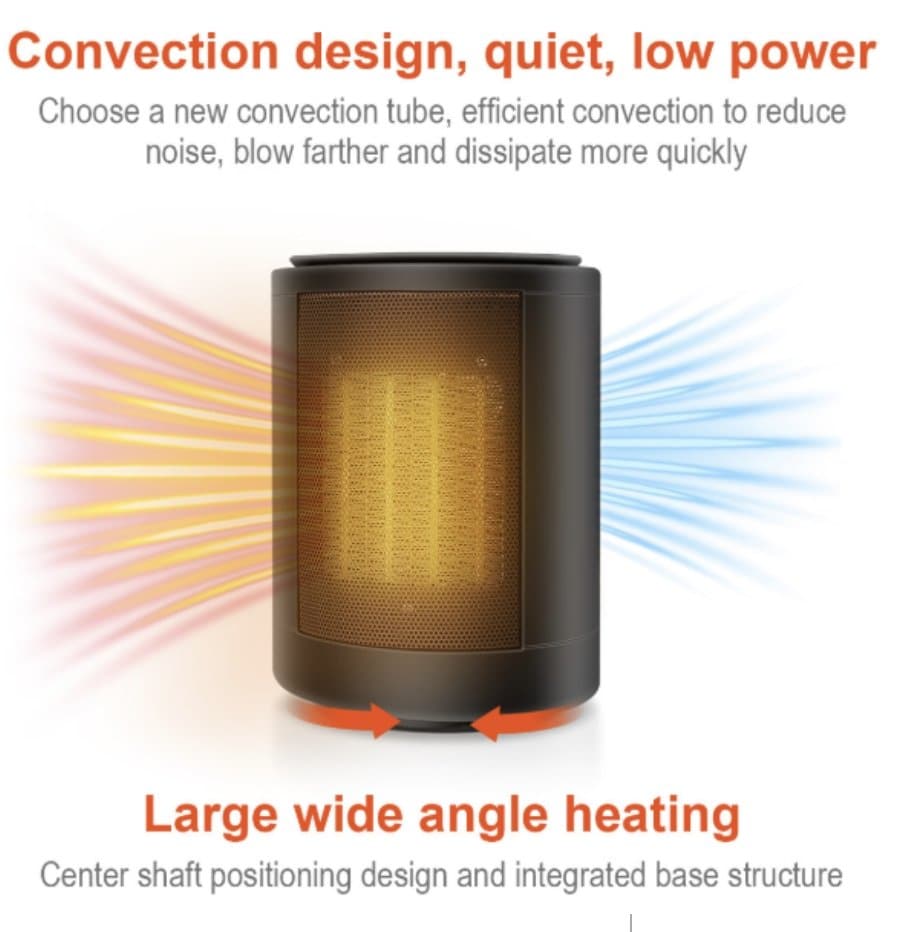 EcoHeat Mini Adjustable Thermostat Heater DYLINOSHOP