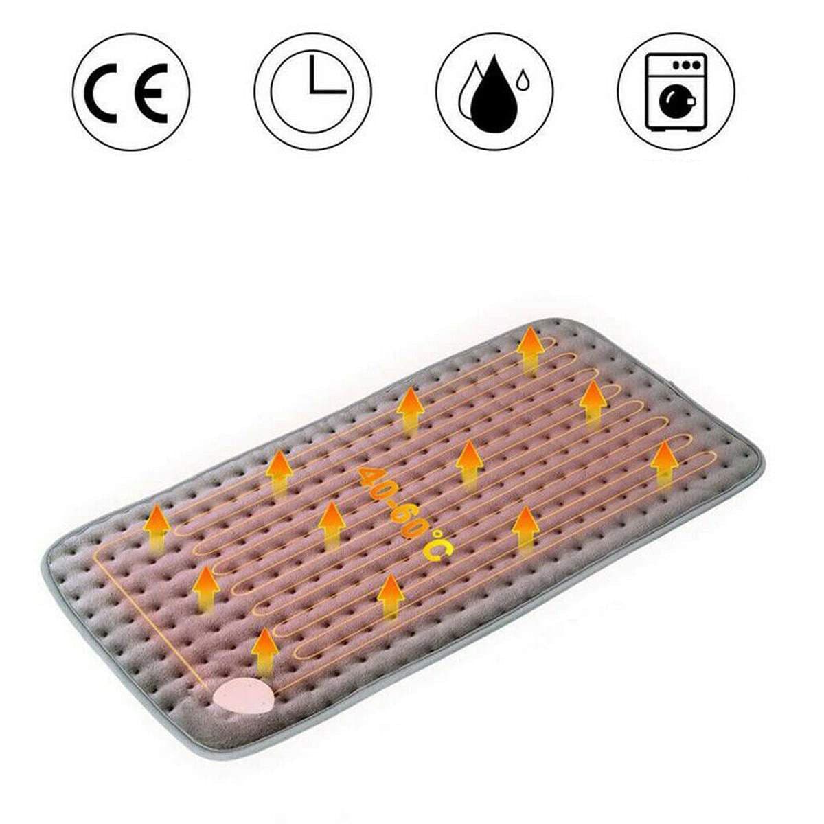 Electric Pain Relief Heating Pad with Optimized 6 Levels of Temperature and Timer DYLINOSHOP