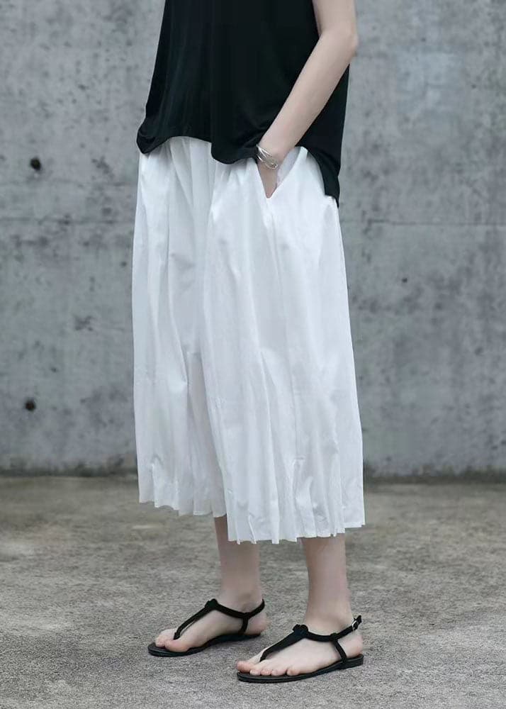 Women's baggy pleated wide leg pants high waist black casual pants AT-LPTS201228