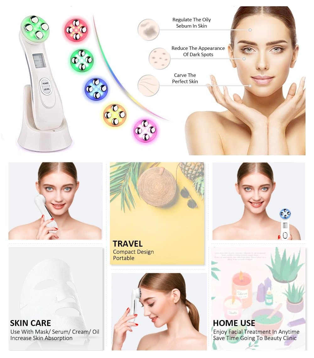 Facial LED Light Skin Rejuvenating Device DYLINOSHOP