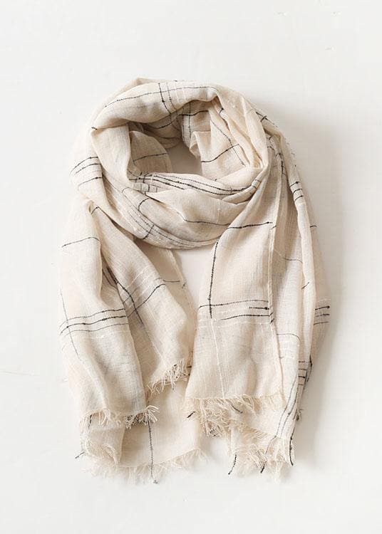 fall cute khaki plaid scarves soft striped big scarf AM-SCF191107