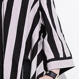 fashion striped cotton caftans Loose fitting tie waist cotton maxi dress fine v neck cotton caftans AT-SDL180213