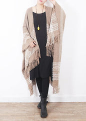 fashion women oversize tassel scarf knitting small fresh cloak sacarfes AM-SCF191107