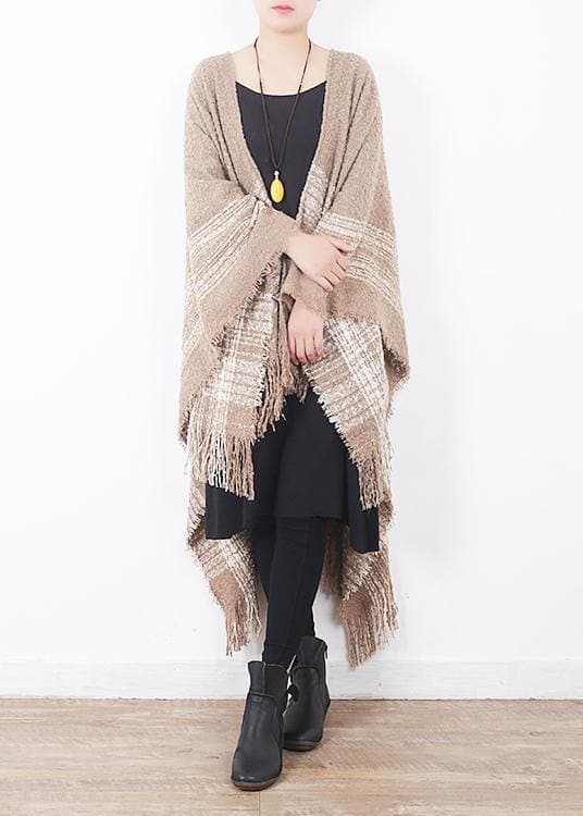 fashion women oversize tassel scarf knitting small fresh cloak sacarfes AM-SCF191107