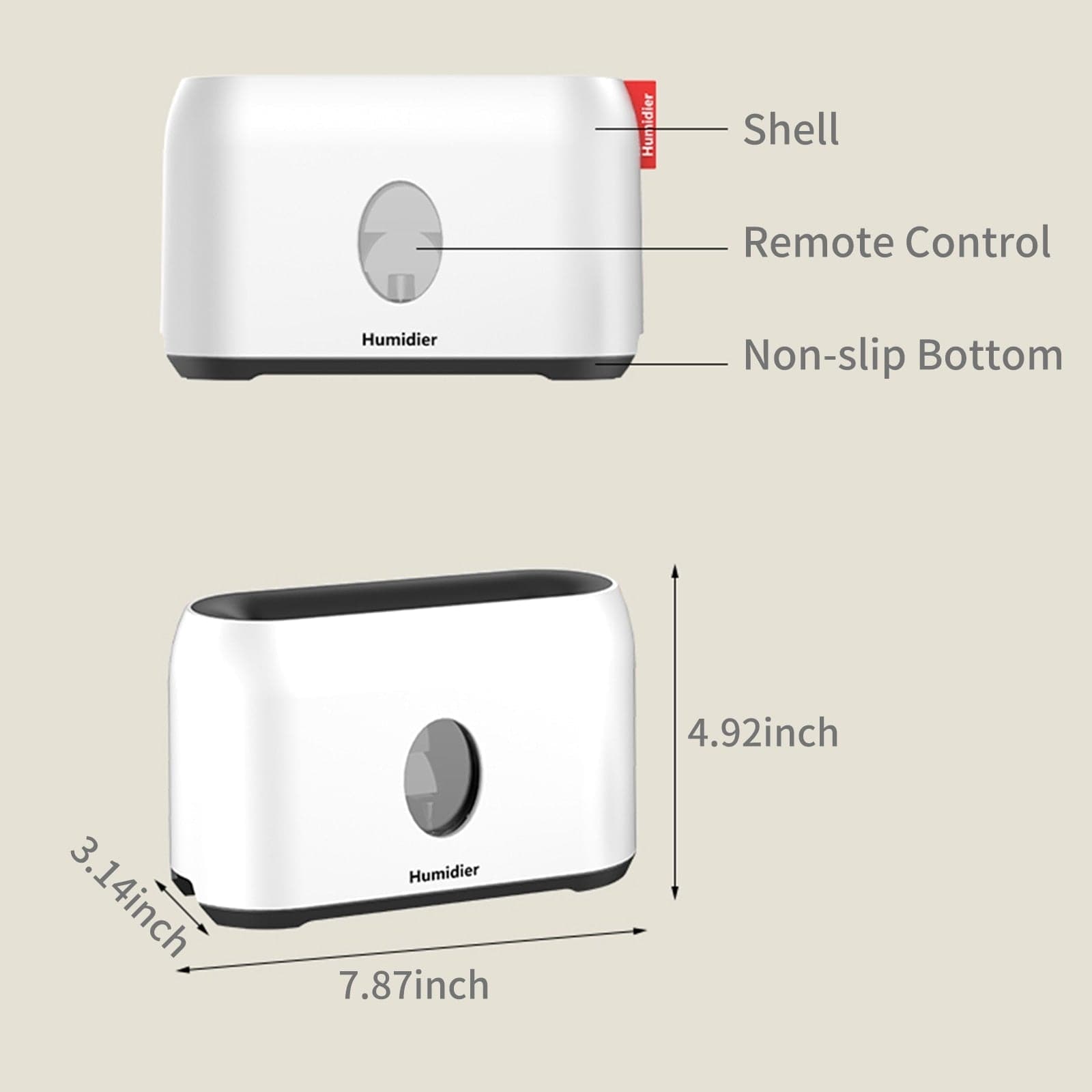 Flame Mist Humidifier with Remote Control (200ml) DYLINOSHOP