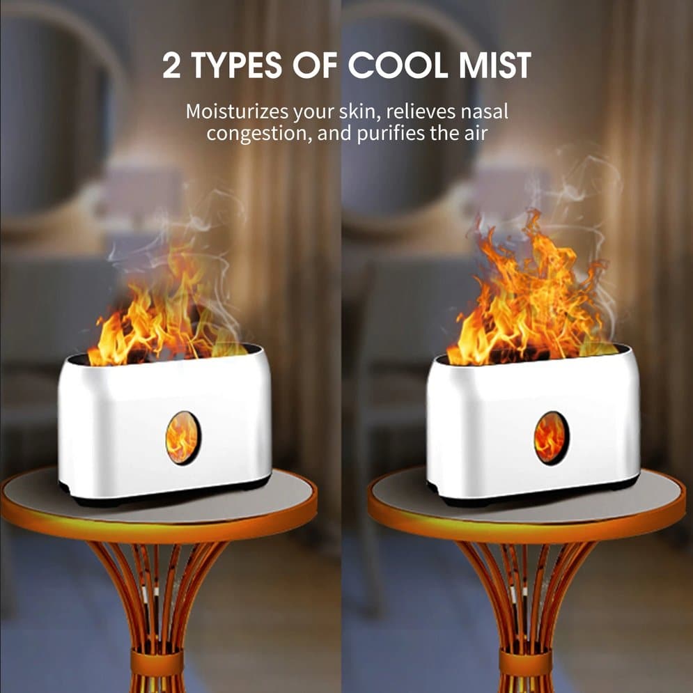 Flame Mist Humidifier with Remote Control (200ml) DYLINOSHOP