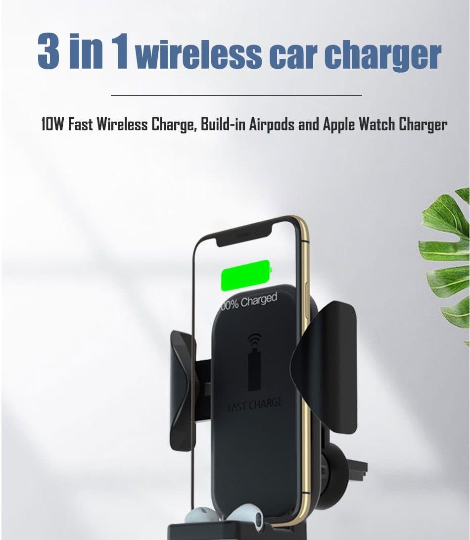 Gear Car Station™ 3 in 1 Wireless Car Charger DYLINOSHOP