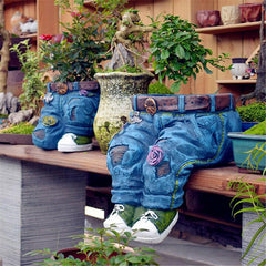 Denim Clothes Pants Flower Pot dylinoshop