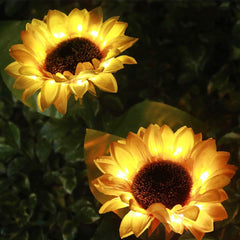 2 Pack Solar Powered Sunflower Light dylinoshop