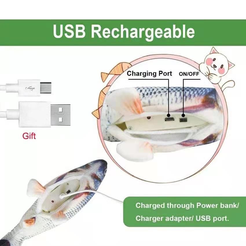 Interactive USB Floppy Fish Toy DYLINOSHOP