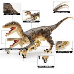 Jurassic Velociraptor Dinosaur RC Toy dylinoshop