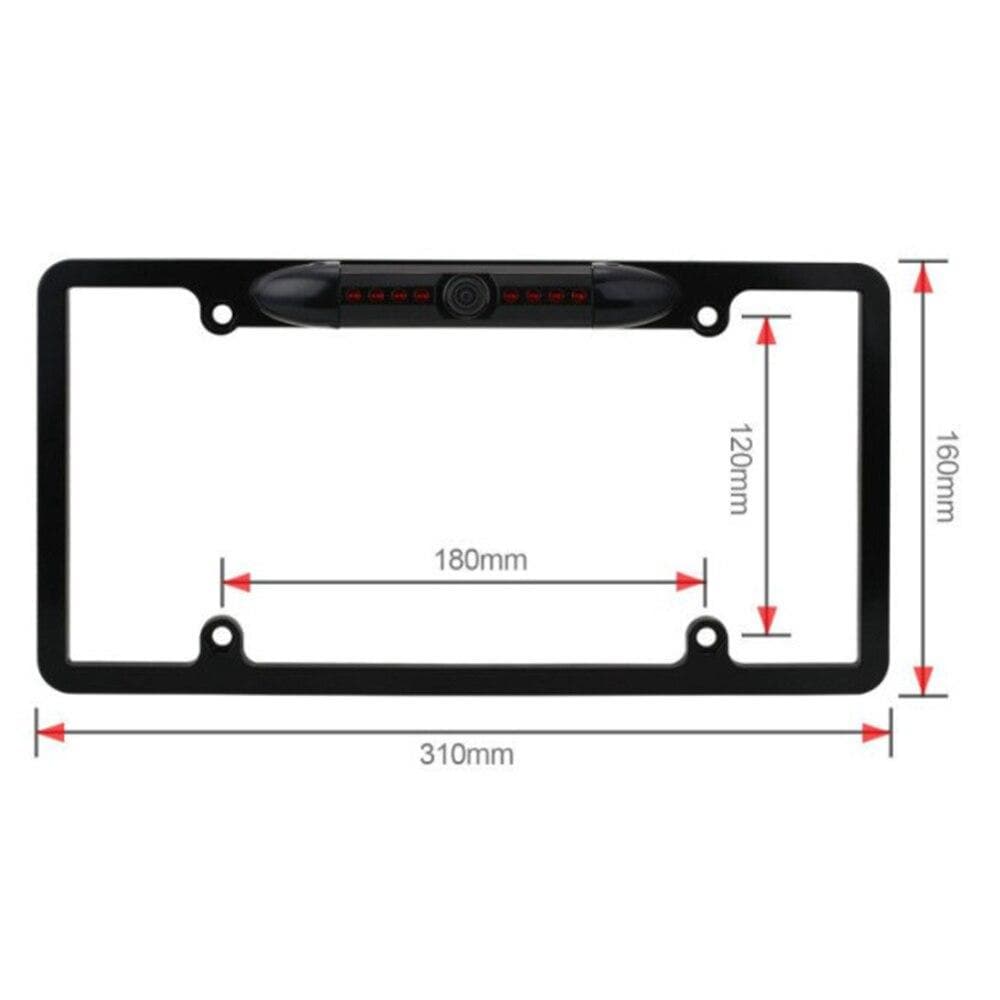 License Plate Frame Rear View Camera DYLINOSHOP