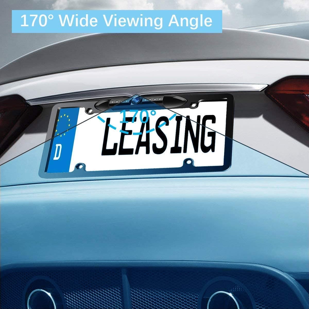 License Plate Frame Rear View Camera DYLINOSHOP