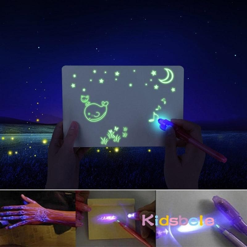 Luminiscent Drawing Board for Kids DYLINOSHOP