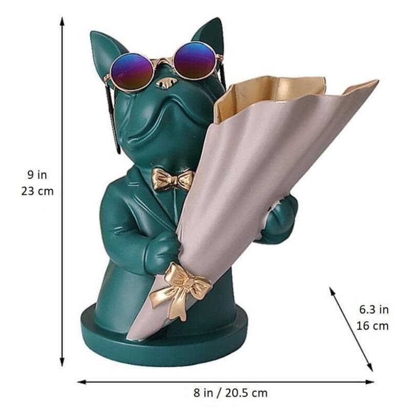 French Bulldog Flower Vase Feajoy