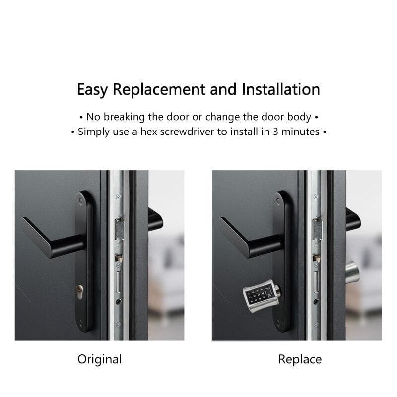 Multi-functional Biometric Cylinder Smart Door Lock DYLINOSHOP