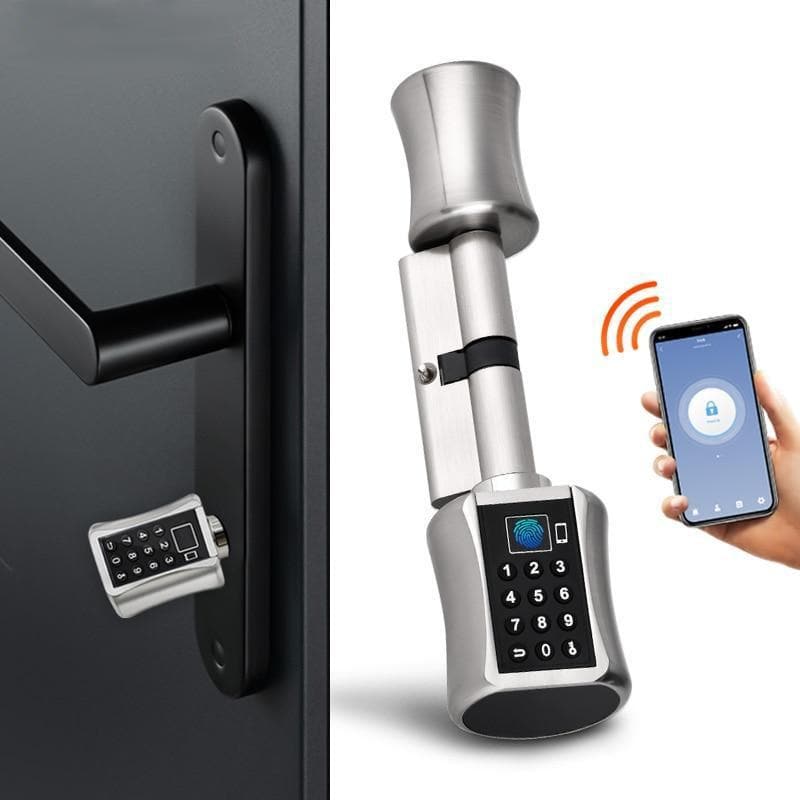 Multi-functional Biometric Cylinder Smart Door Lock DYLINOSHOP