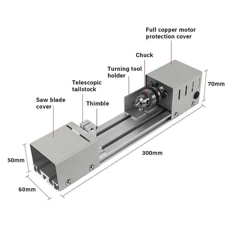 Multifunctional Mini Lathe DYLINOSHOP