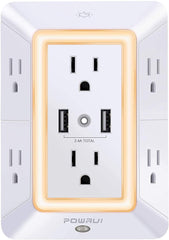 MultiPlug™ Outlet Extender w/ Surge Protector DYLINOSHOP