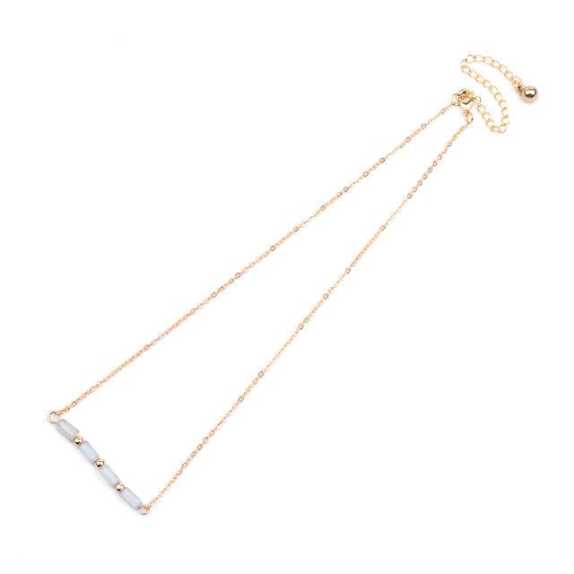 Necklaces Charm Jewelry BS0331 Geometric Crystal Adjustable Chain Touchy Style