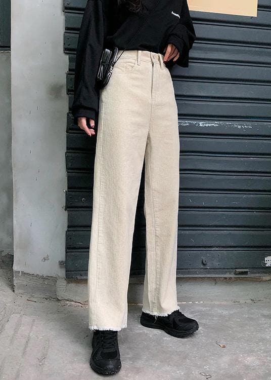 new fall women casual wide leg pants wild corduroy trousers LPTS191106