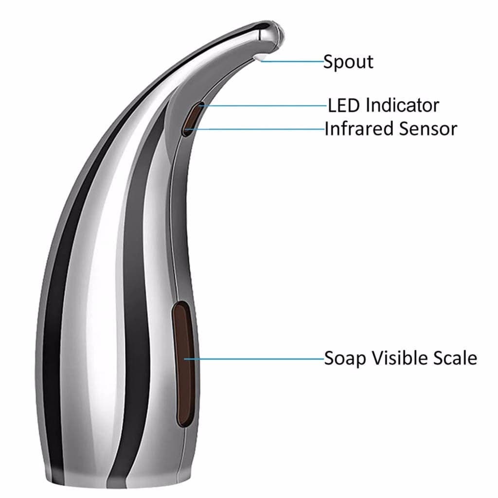 Linans Touchless Automatic Sensor Liquid Soap Dispenser - For Home|Kitchen|Bathroom - 300ML dylinoshop