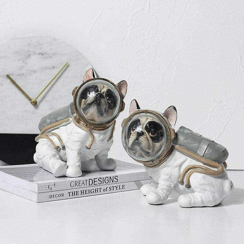 Astronaut Dog Figurines dylinoshop