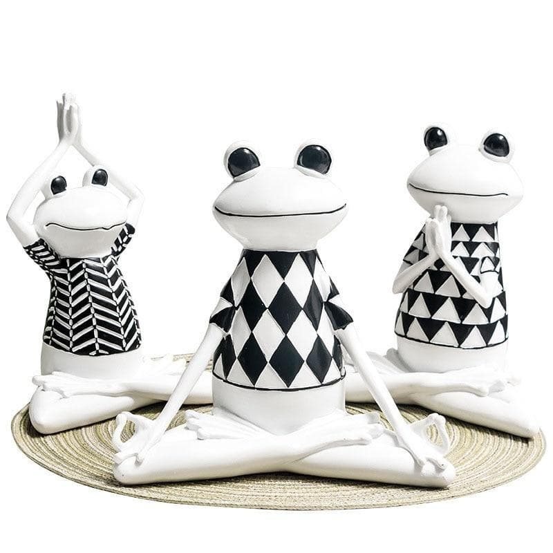 White Yoga/Meditation Frog Feajoy