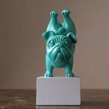 Yoga Bulldog Sculpture Feajoy