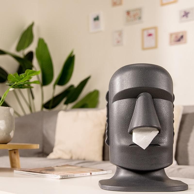 Easter Island Moai Tissue Storage Box feajoy