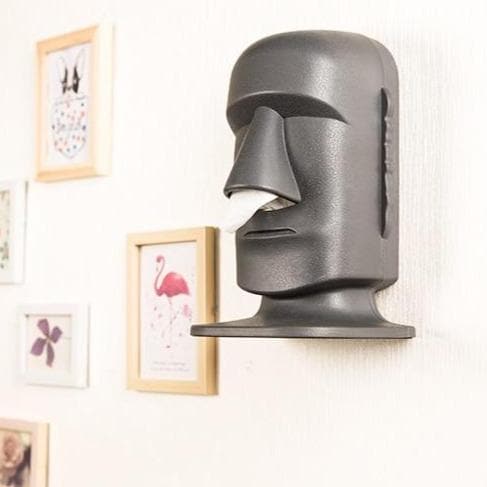 Easter Island Moai Tissue Storage Box feajoy