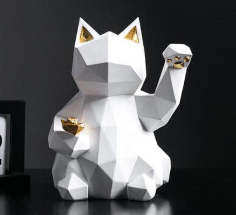 Geometric Lucky Cat Feajoy