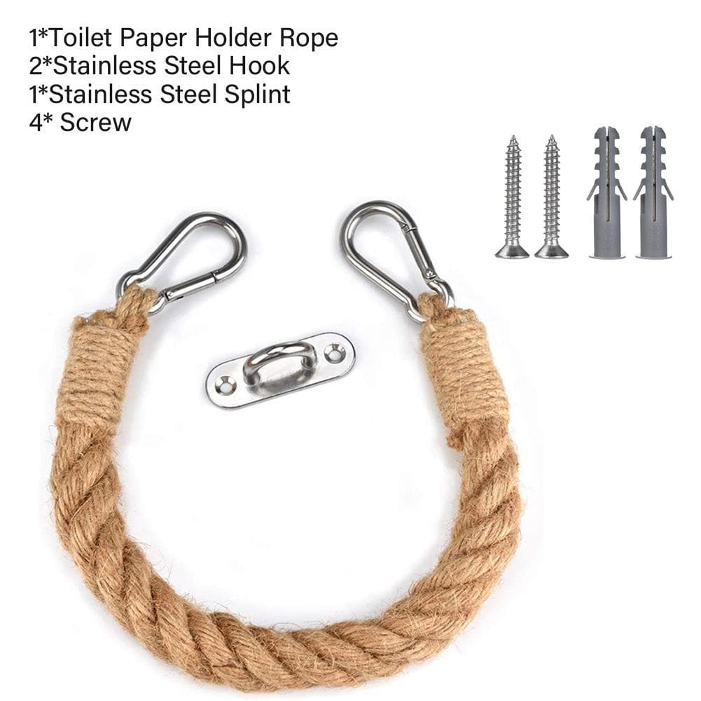 Rope Toilet Paper Holder feajoy