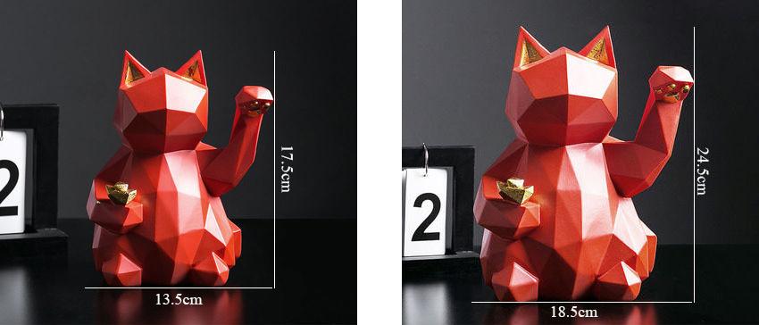 Geometric Lucky Cat Feajoy